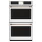 Cafe 2-Piece Kitchen Package with Matte White 30" Smart Built-In Convection Double Wall Oven and Stainless Steel 36" Electric Cooktop, , large