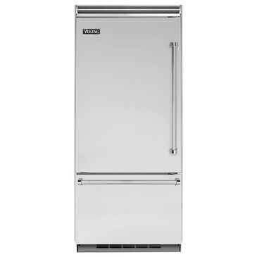 Viking Range 36" Bottom Freezer Refrigerator with Left Hinge in Stainless Steel, , large