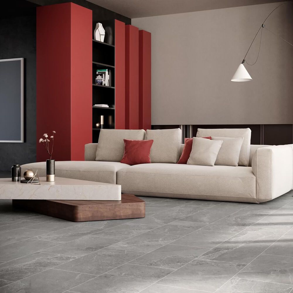 Soho Studio Montech Silver 12" x 24" Matte Porcelain Tile, , large