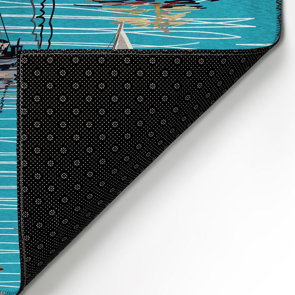 Dalyn Rug Company Harbor 9&#39; x 12&#39; Teal Indoor/Outdoor Area Rug, , large