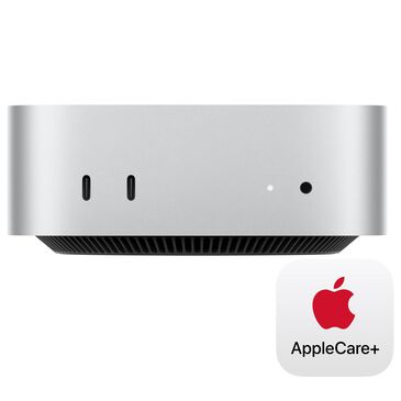 Apple Mac mini Desktop - Apple M4 chip - 10-core CPU - 16GB RAM - 10-core GPU - 512GB SSD in Silver with 3-Year AppleCare+, , large