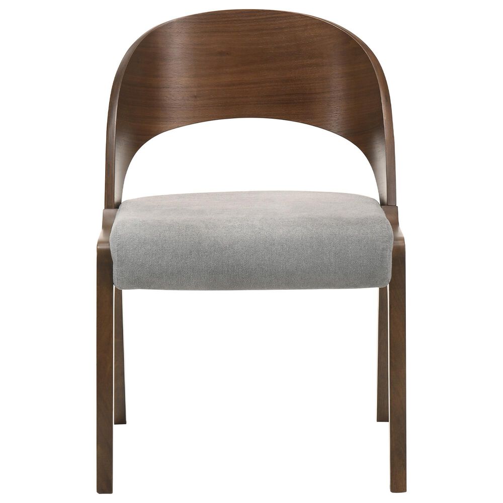 Blue River Cirque and Polly 5-Piece Round Dining Set in Walnut, , large