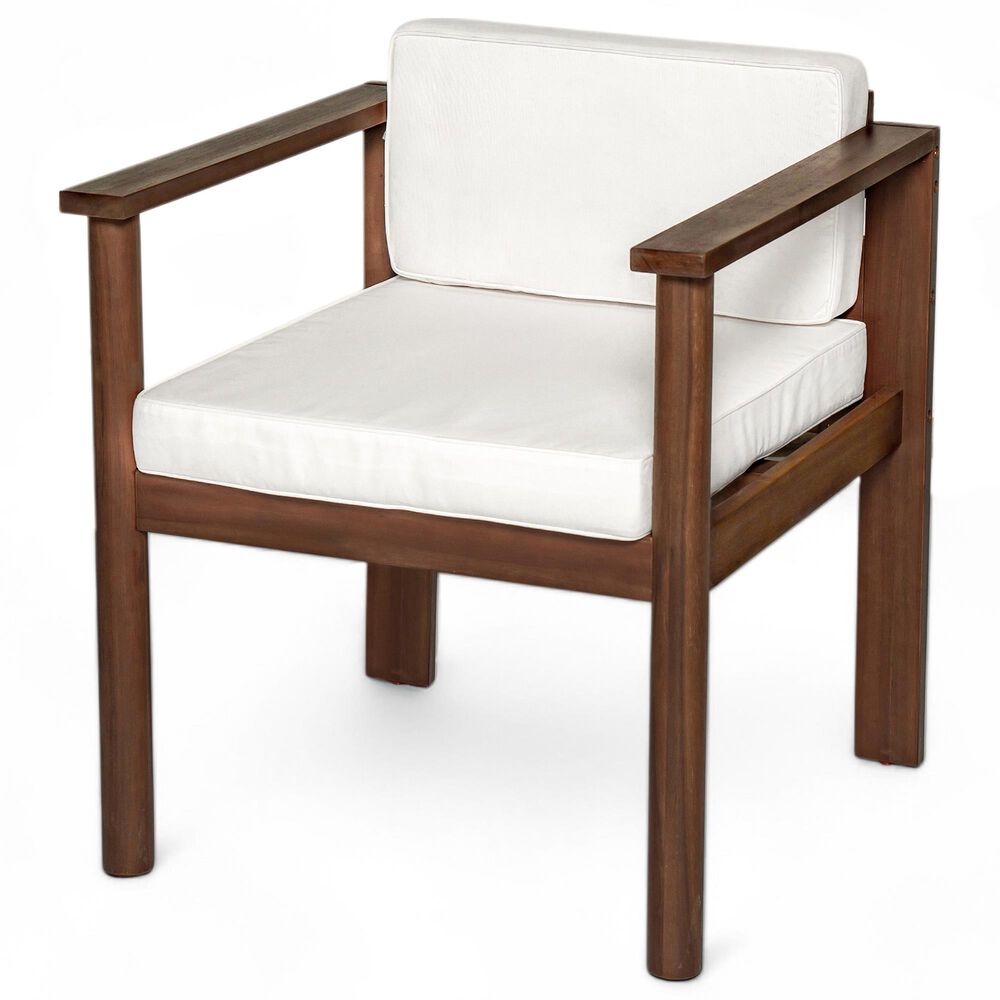 Hearth and Haven 7-Piece Outdoor Dining Set with Beige Cushions in Mocha, , large