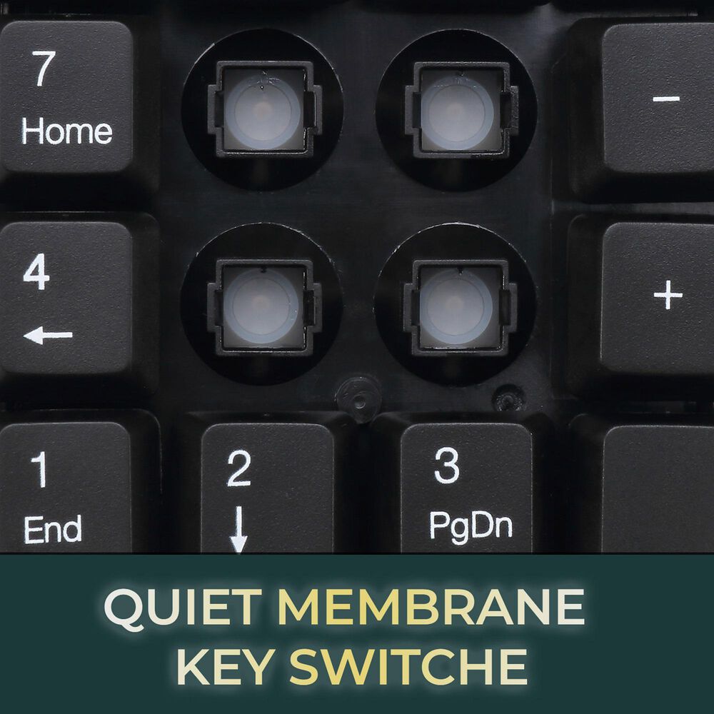 Adesso Wireless 18-Key Numeric Keypad in Black, , large