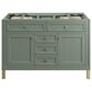 James Martin Vanities Chicago 48" Single Bathroom Vanity in Smokey Celadon with 3 cm Eternal Jasmine Pearl Silestone Top, Rectangular Sink and FreePower Wireless Charger, , large