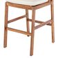 Hearth and Haven Outdoor Bar Stool with Green Wicker Back in Cream (Set of 2), , large