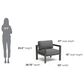 Homestyles Grayton Patio Lounge Chair in Gray, , large