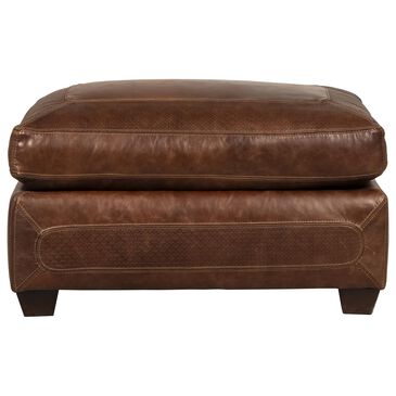 Stickley Furniture Santa Fe Leather Ottoman in Aged Old Leather, , large