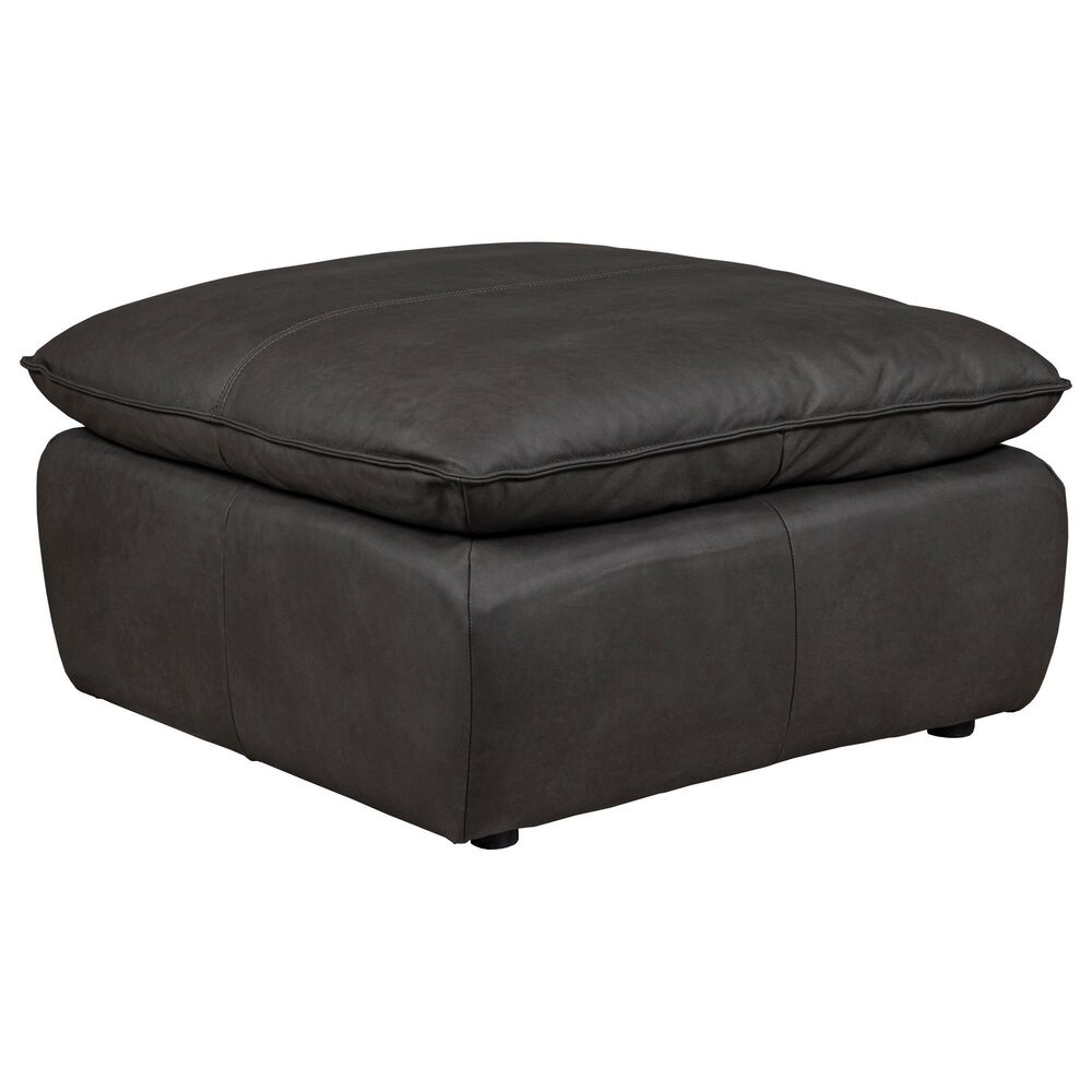 Bordeaux &amp; Co Large Ottoman in Oslo Dark Grey, , large