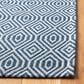 Safavieh Martha Stewart Cotton 4" x 6" Blue and Grey Area Rug, , large
