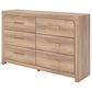 Ashley Kinlanni 6-Drawer Dresser in Tan, , large