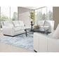 USA Premium Leather Stationary Loveseat in Pebble Bone, , large
