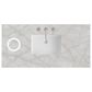 James Martin Vanities Breckenridge 48" Single Bathroom Vanity in Bright White with 3 cm Eternal Jasmine Pearl Silestone Top, Rectangular Sink and FreePower Wireless Charger, , large