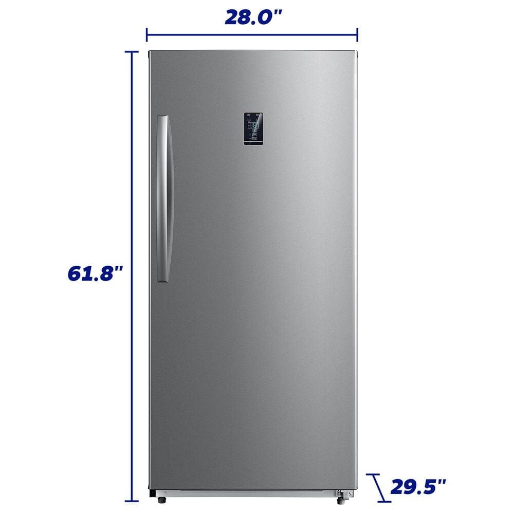 Element 13.8 Cu. Ft. Upright Convertible Freezer in Stainless Steel, , large