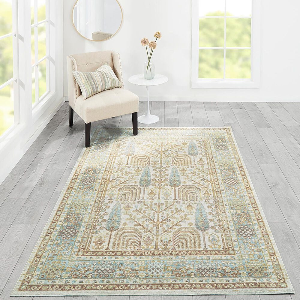 Momeni Isabella ISA-8 5&#39;3&quot; x 7&#39;3&quot; Ivory Area Rug, , large