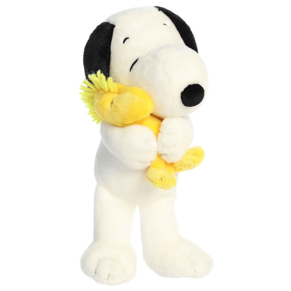 Aurora Peanuts 12&quot; Big Hugs Snoopy and Woodstock in White, , large