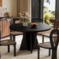 HOMLUX 47.2" Round Dining Table in Black - Table Only, , large