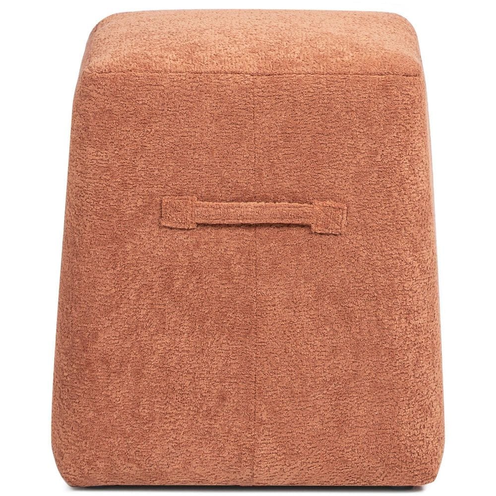 Jennifer Taylor Home Oliver Pouf in Spice Orange, , large