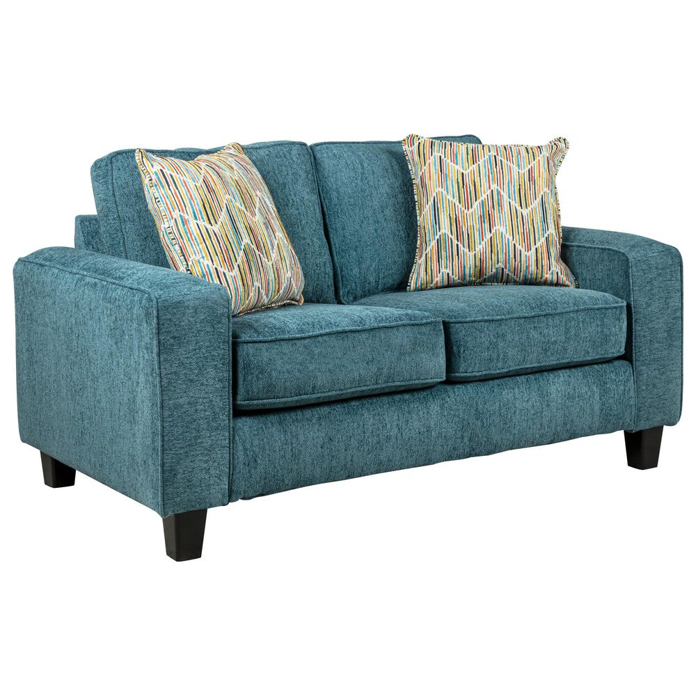Albany Furniture Lexington Loveseat in Jade NFM