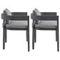 Blue River Argiope Outdoor Dining Chair in Dark Gray (Set of 2), , large