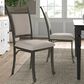 Linon Home Decor Franklin Side Chair in Warm Pewter and Grey, , large