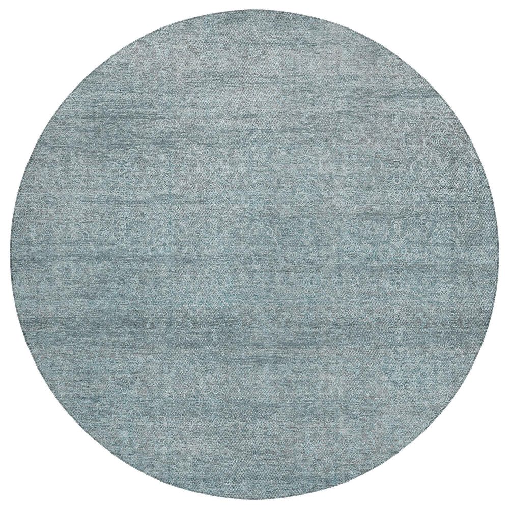 Dalyn Rug Company Burano BU1 8" Round Seafoam Indoor/Outdoor Area Rug, , large