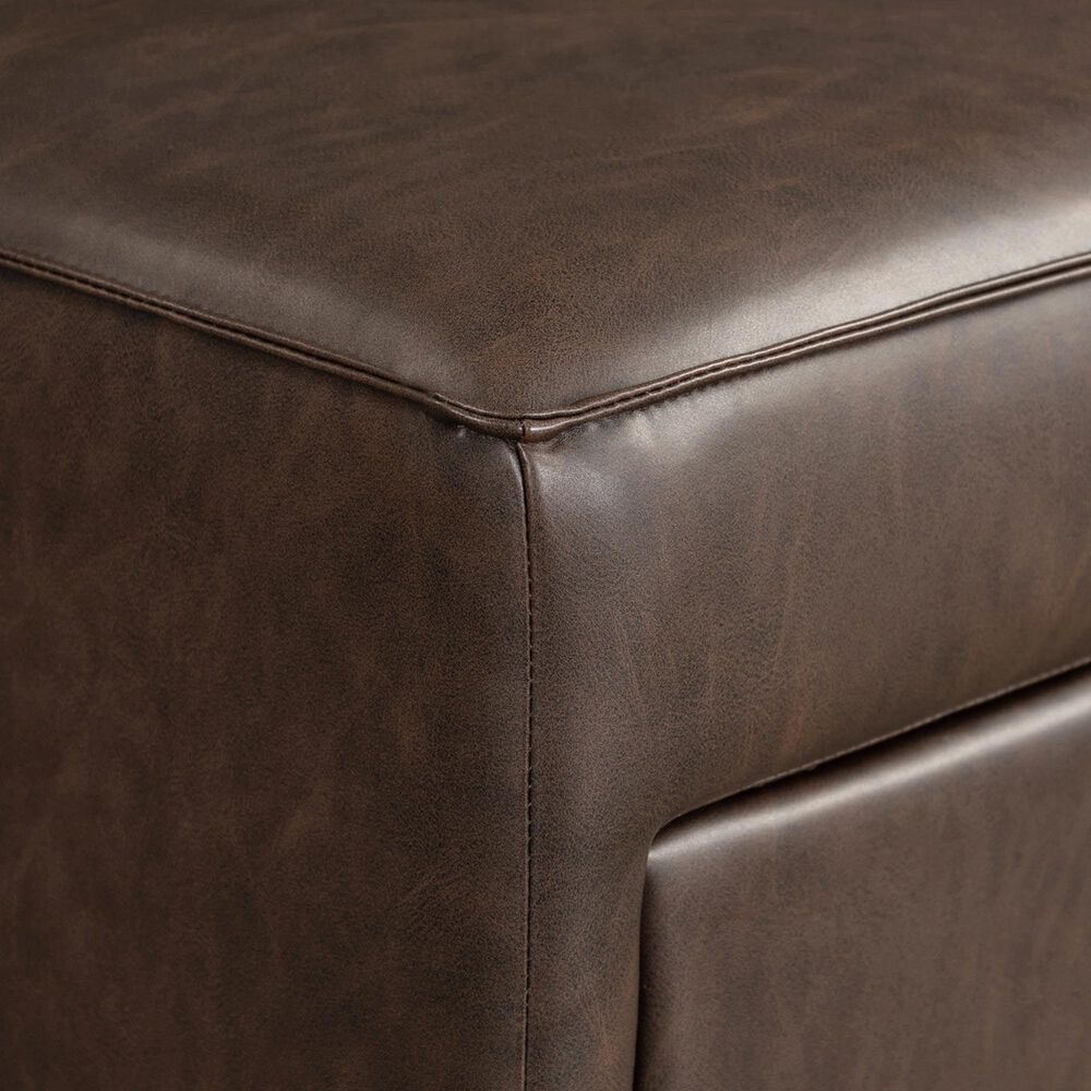 Lifestyle Solutions Hailey Storage Ottoman in Brown, , large