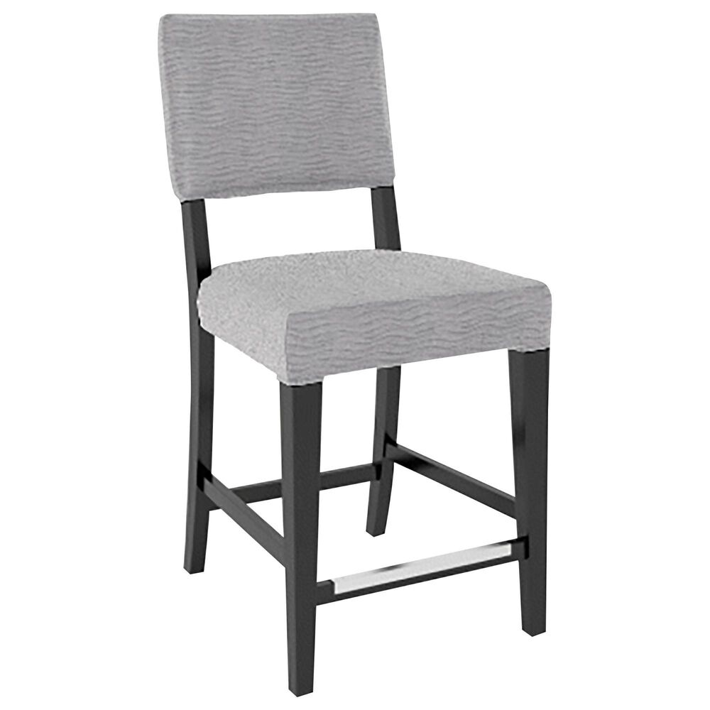 Declan Dining Fixed Stool in Midnight Black Washed, , large