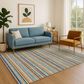 Dalyn Rug Company Soft Essentials Striped Jewel 9" x 12" Indoor/Outdoor Area Rug, , large