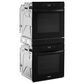 Whirlpool 24" Double Electric Wall Oven with Convection in Black, , large
