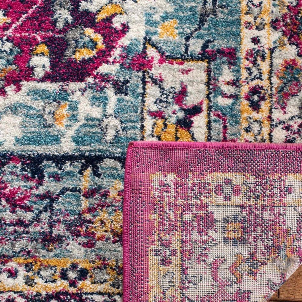 Safavieh Evoke EVK275R 4&#39; x 6&#39; Fuchsia and Ivory Area Rug, , large