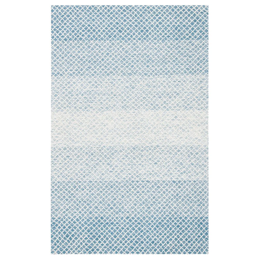 Safavieh Micro-Loop MLP353M 4" x 6" Blue and Ivory Area Rug, , large