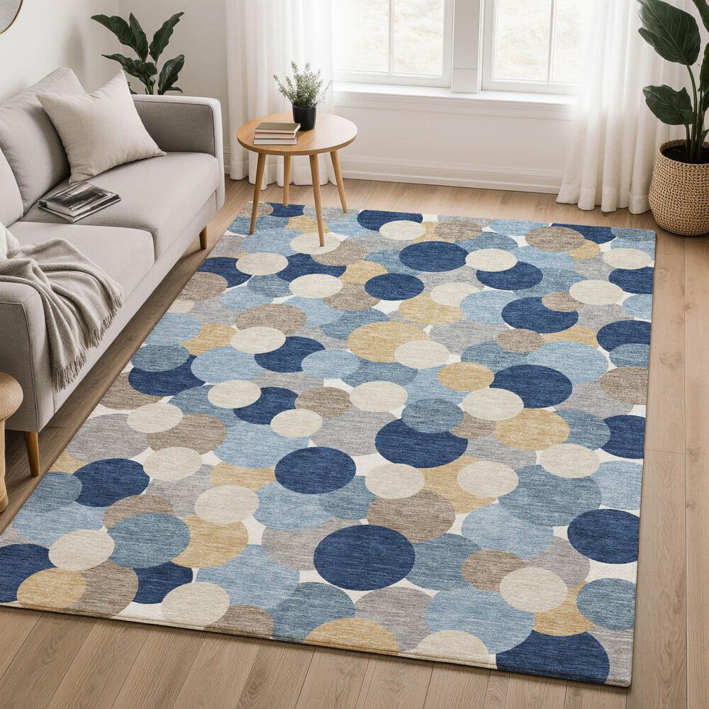 Dalyn Rug Company Kenner Blue 10' x 14' Indoor/Outdoor Area Rug, , large