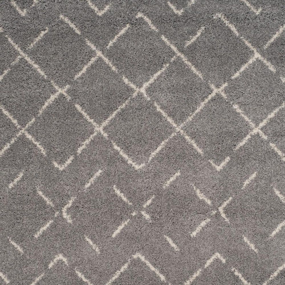 Safavieh Arizona Shag ASG743D 4&#39; x 6&#39; Grey and Ivory Area Rug, , large