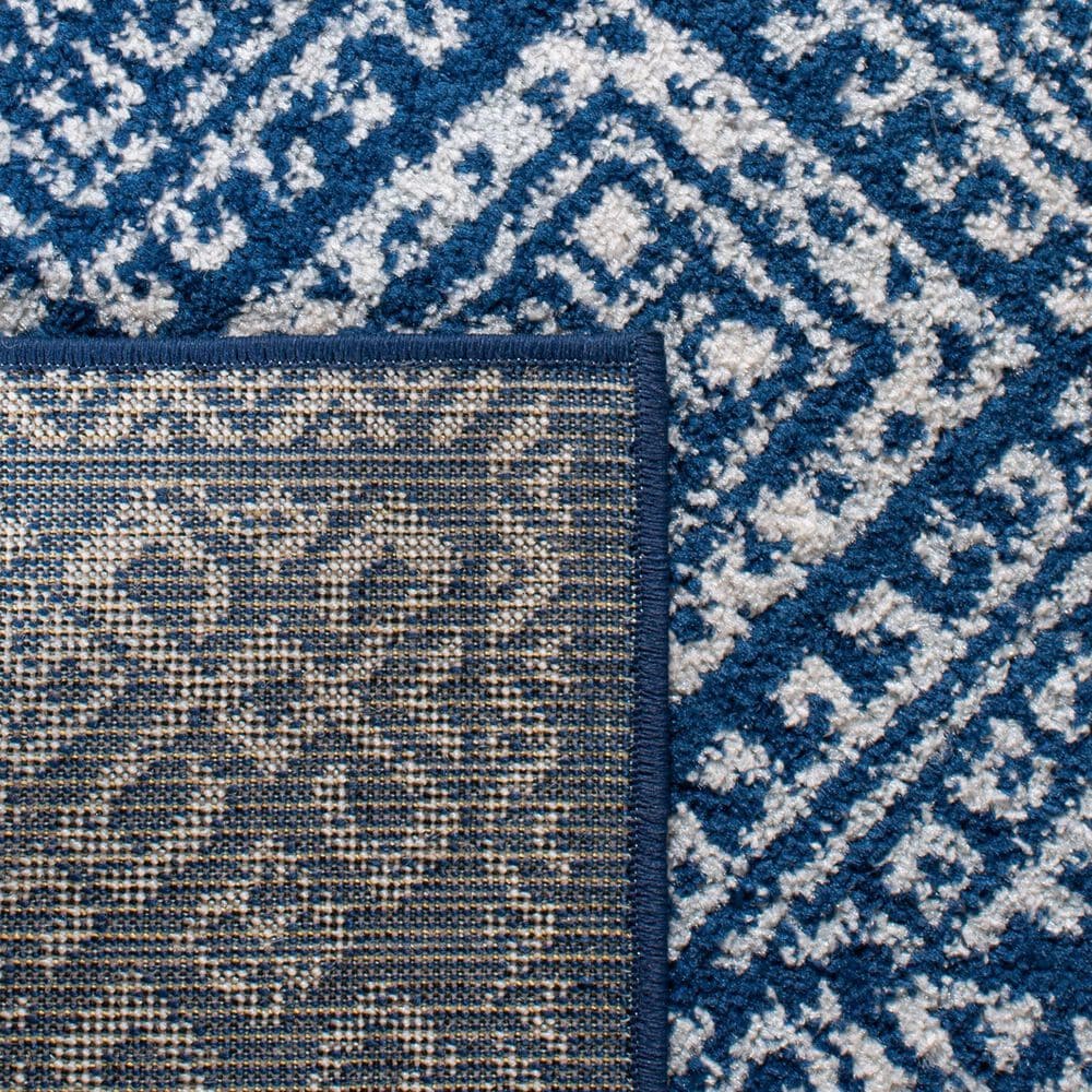 Safavieh Tulum TUL264N 2&#39; x 5&#39; Navy and Ivory Runner, , large