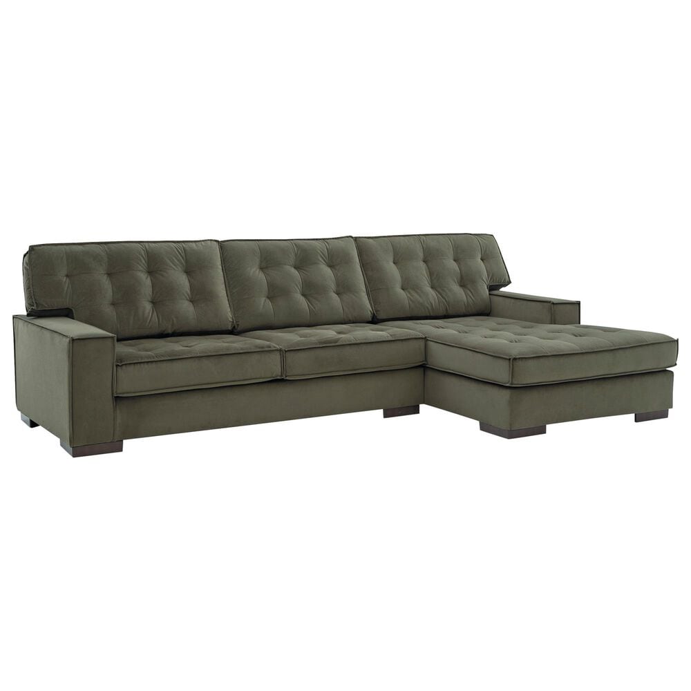 Ashley Caspian-Town 2-Piece Right Facing Sectional with Chaise in Olive, , large