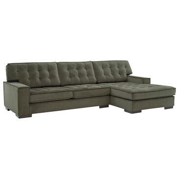 Ashley Caspian-Town 2-Piece Right Facing Sectional with Chaise in Olive, , large