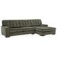 Ashley Caspian-Town 2-Piece Right Facing Sectional with Chaise in Olive, , large
