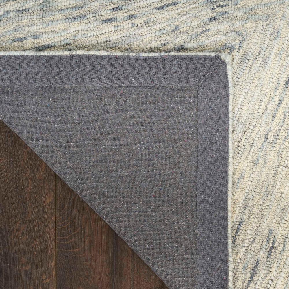 Nourison Pure Angles Grey 8&#39;6&quot; x 11&#39;6&quot; Area Rug, , large