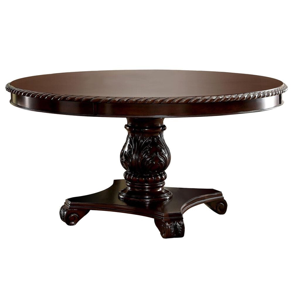 Furniture of America Watson Dining Table in Brown Cherry - Table Only, , large