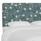 Skyline Furniture Elly King Headboard in Peonies Emerald, , large