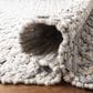 Safavieh Natura NAT404G 6" Square Silver and Ivory Area Rug, , large