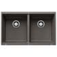 Blanco Precis 30" Equal Double Bowl Kitchen Sink in Volcano Gray, , large