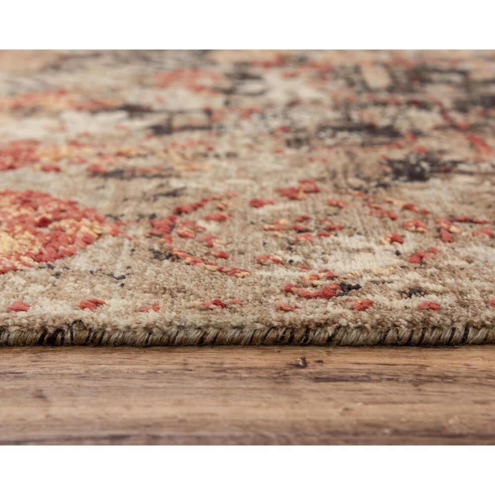 RIZZY Premier 8&#39; x 10&#39; Rust and Beige Area Rug, , large