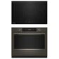 KitchenAid 2-Piece Kitchen Package with Black Ore 30" Smart Single Wall Oven and Black 30" Induction Cooktop, , large