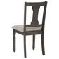 Linon Home Decor Willow Side Chair in Dark Grey, , large