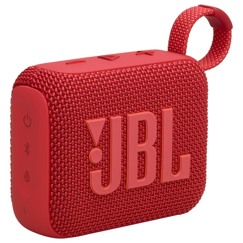 JBL Go 4 Portable Waterproof Bluetooth Speaker in Red, , large