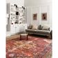 Loloi Loren LQ-07 2"3" x 3"9" Red and Navy Area Rug, , large