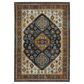 Oriental Weavers Aberdeen Tribal Border 5"3" x 7"6" Blue Area Rug, , large