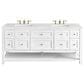 James Martin Vanities Breckenridge 72" Double Bathroom Vanity in Bright White with 3 cm Ethereal Noctis Quartz Top and Rectangular Sinks, , large